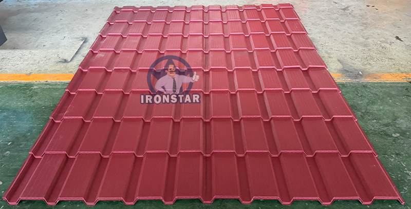 Ironstar T21 Máquina de formación de baldosas esmaltadas en Kazajstán 4