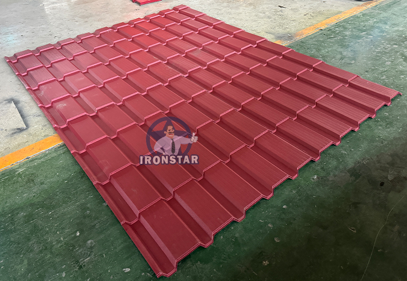 Ironstar T21 Máquina de formación de baldosas esmaltadas en Kazajstán 5