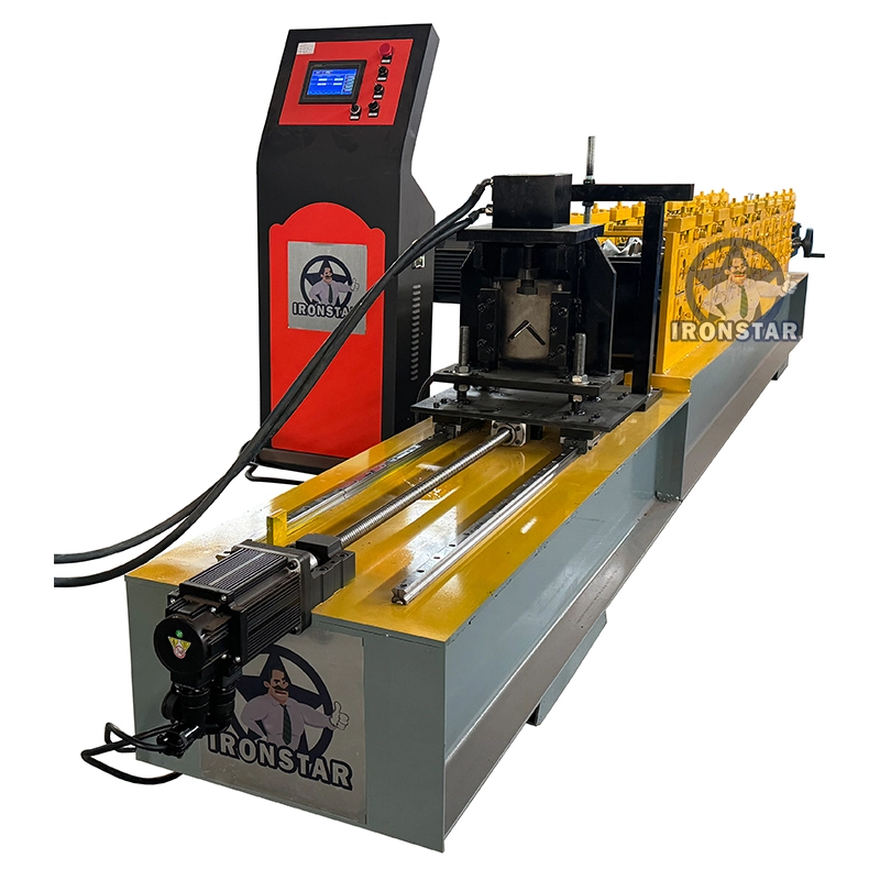 IRONSTAR High speed no stop cutting 30-50m/min 2.5mm 50*50mm Angle bead roll forming machine in Cambodia 1