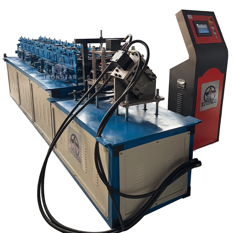 IRONSTAR Punching hole omega profile roll forming machine in US 1