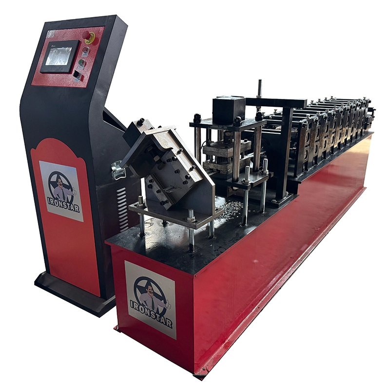 Machine de profilage à rouleaux pour perforation de profilés Omega | Machine de perforation pour rails DIN 1