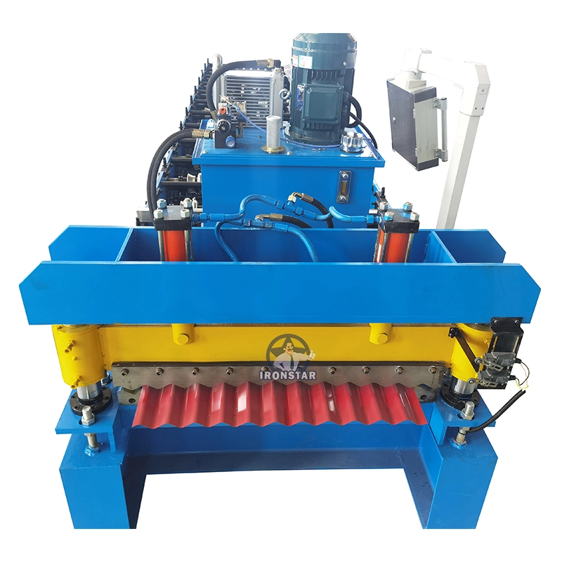 836 corrugated roofing sheet roll forming machine for Chile 1