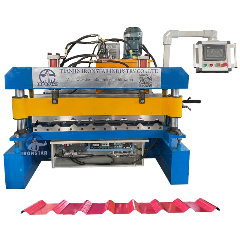 Philippine Hot Sell 1040mm Roof Sheet Roll Forming Machine 1