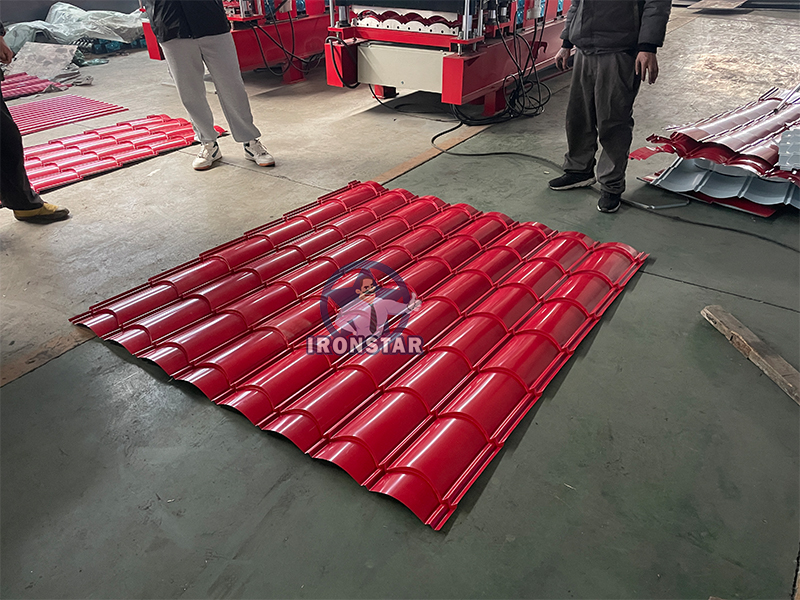 Máquina perfiladora de baldosas vidriadas 828 para Bolivia 8
