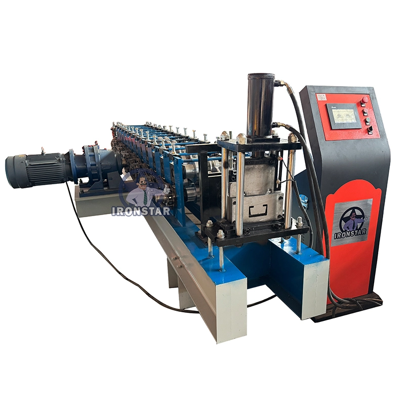 IRONSTAR 75/100mm C purlin 2 sizes in 1 roll forming machine in Mozambique 1