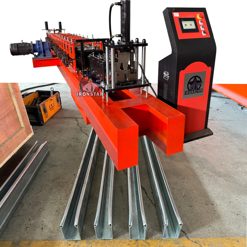 Shutter door slide guide rail roll forming machine in Nigeria 1