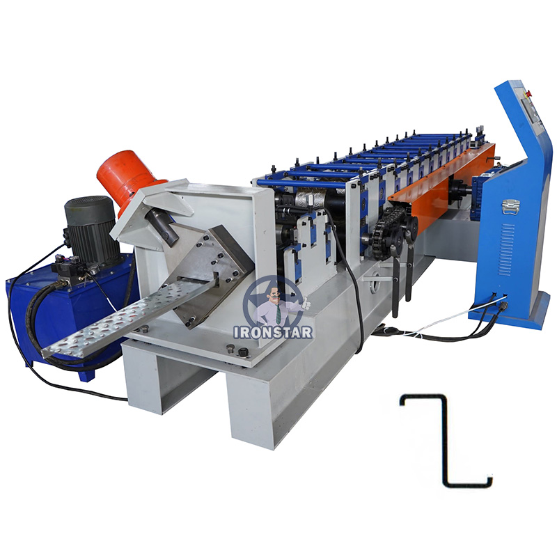 Automatic operating high speed metal z purlin steel roll forming machine 1