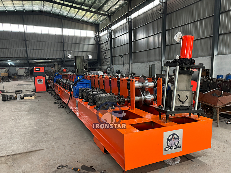 Storage Rack Upright Post Roll Forming Machine in Russia 3