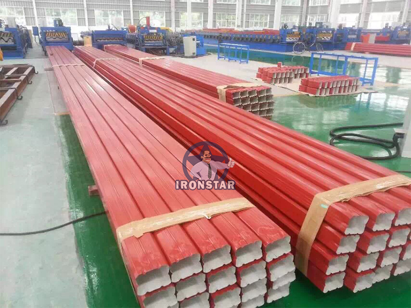 Automatic rain water Steel downpipe roll forming machine 8