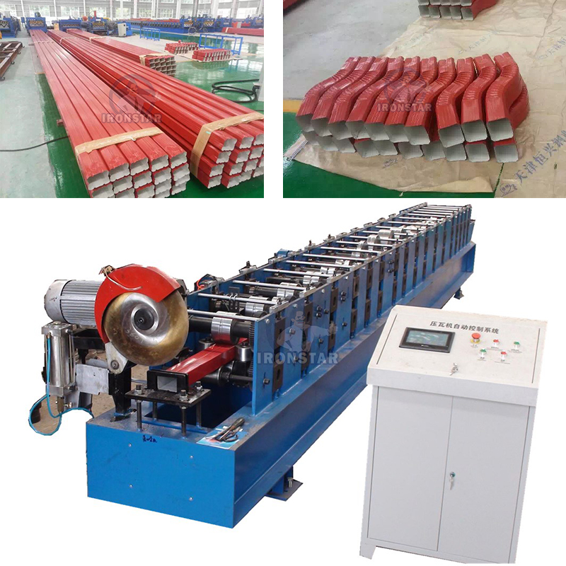 Automatic rain water Steel downpipe roll forming machine 1