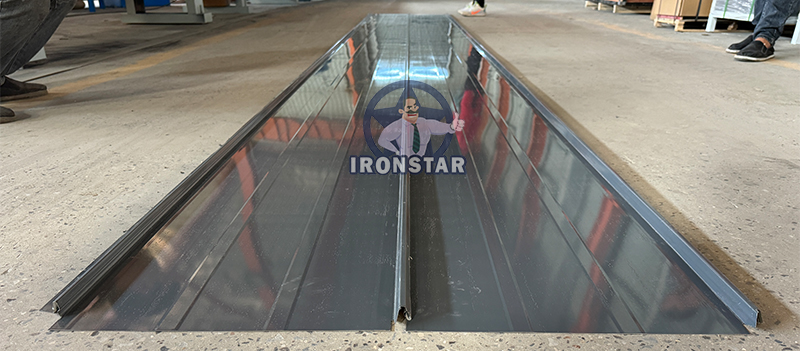 Wall standing seam snap lock roll forming machine in CANADA 12