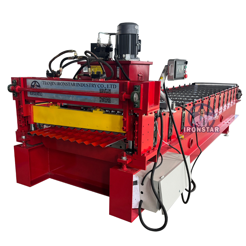 762 836mm corrugated roll forming machine in Bolivia 1