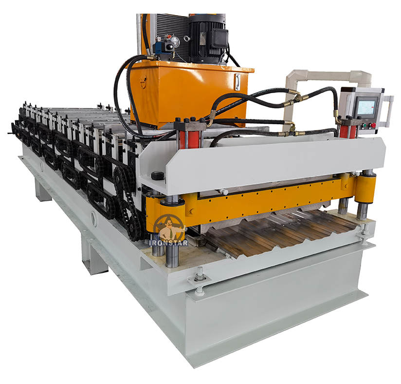 5 rib and 5 rib trapezoidal sheet double deck roll forming machine 1
