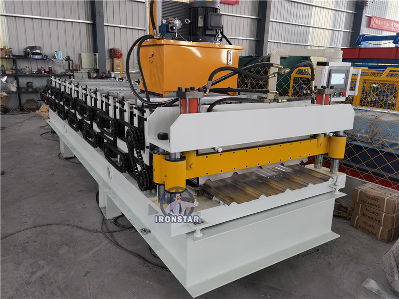 5 rib and 5 rib trapezoidal sheet double deck roll forming machine 4