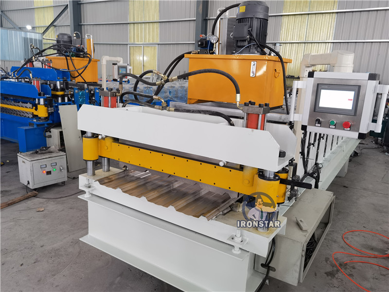 5 rib and 5 rib trapezoidal sheet double deck roll forming machine 3