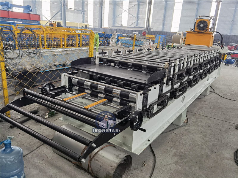 5 rib and 5 rib trapezoidal sheet double deck roll forming machine 7