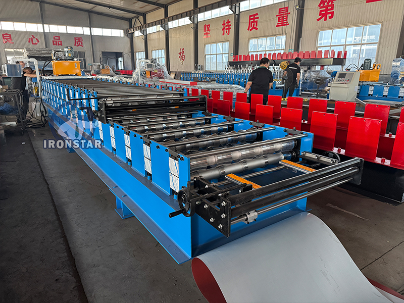 5 rib IBR and 5 rib 840 double deck roll forming machine in Mozambique 5