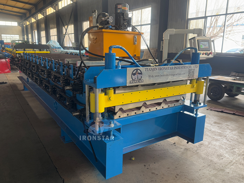 AG panel and PBR sheet double deck roll forming machine in US 3
