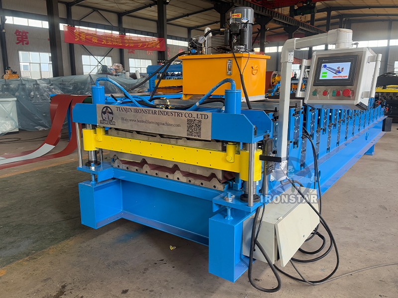 AG panel and PBR sheet double deck roll forming machine in US 4