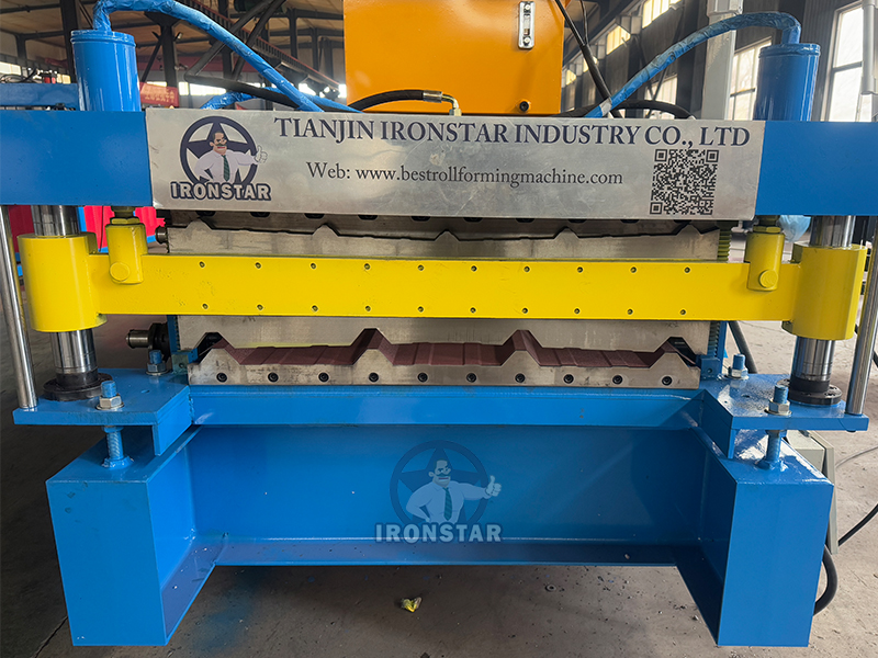AG panel and PBR sheet double deck roll forming machine in US 7