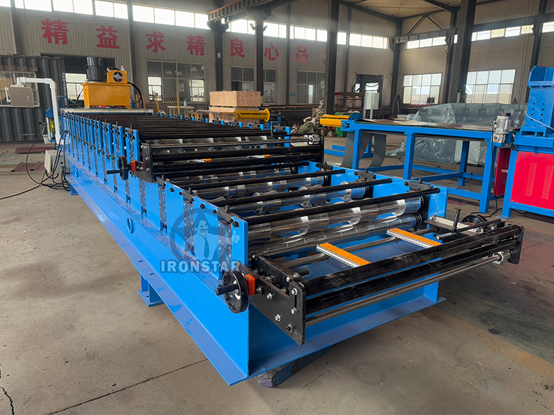 AG panel and PBR sheet double deck roll forming machine in US 5