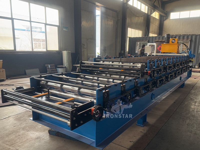 AG panel and PBR sheet double deck roll forming machine in US 6
