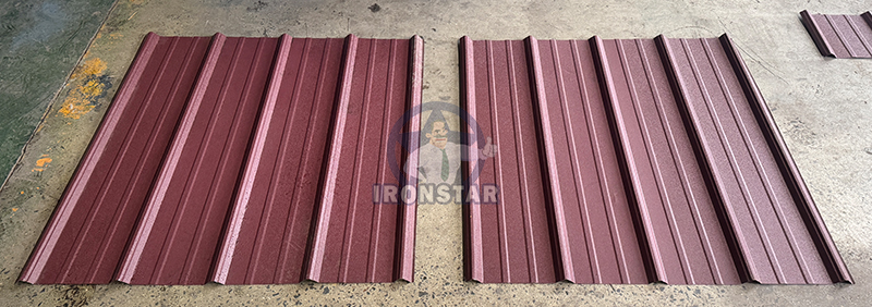 AG panel and PBR sheet double deck roll forming machine in US 9