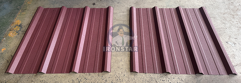 AG panel and PBR sheet double deck roll forming machine in US 11