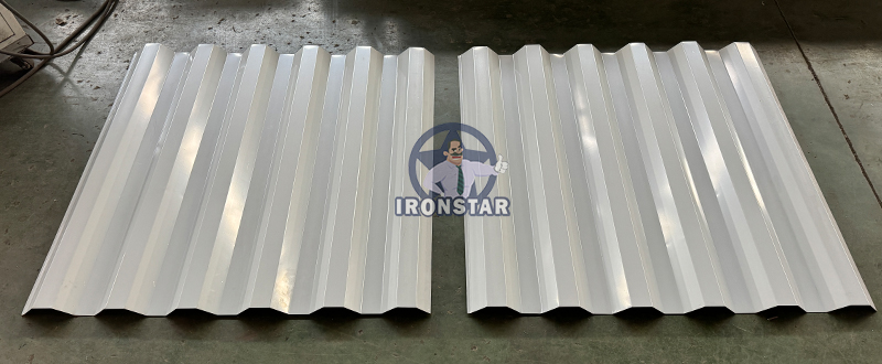 6 rib and 6 rib trapezoidal sheet double layer roll forming machine in America 9