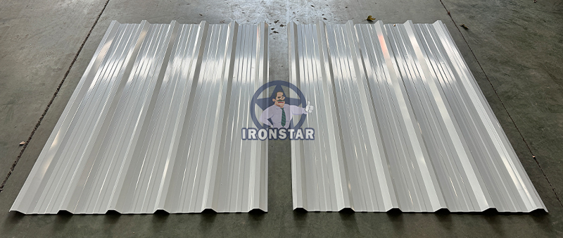 6 rib and 6 rib trapezoidal sheet double layer roll forming machine in America 12