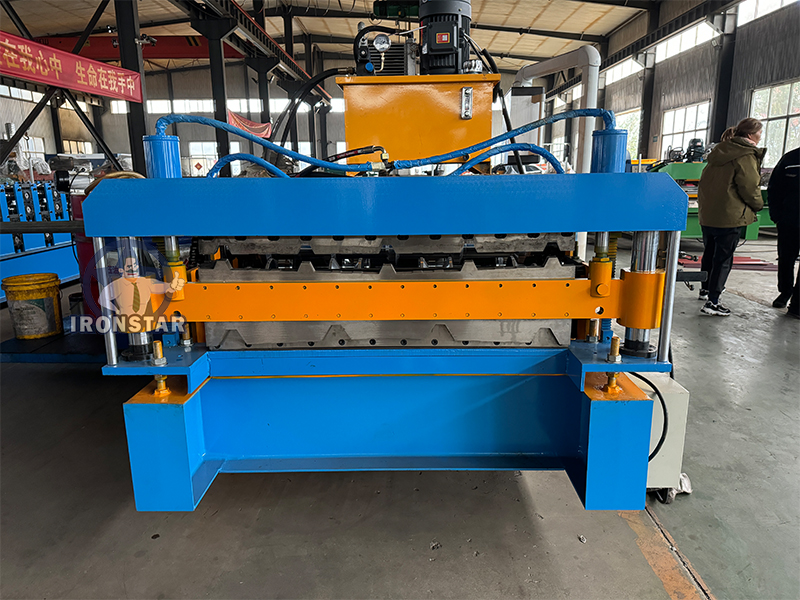 5 rib and 4 rib trapezoidal sheet double deck roll forming machine 2