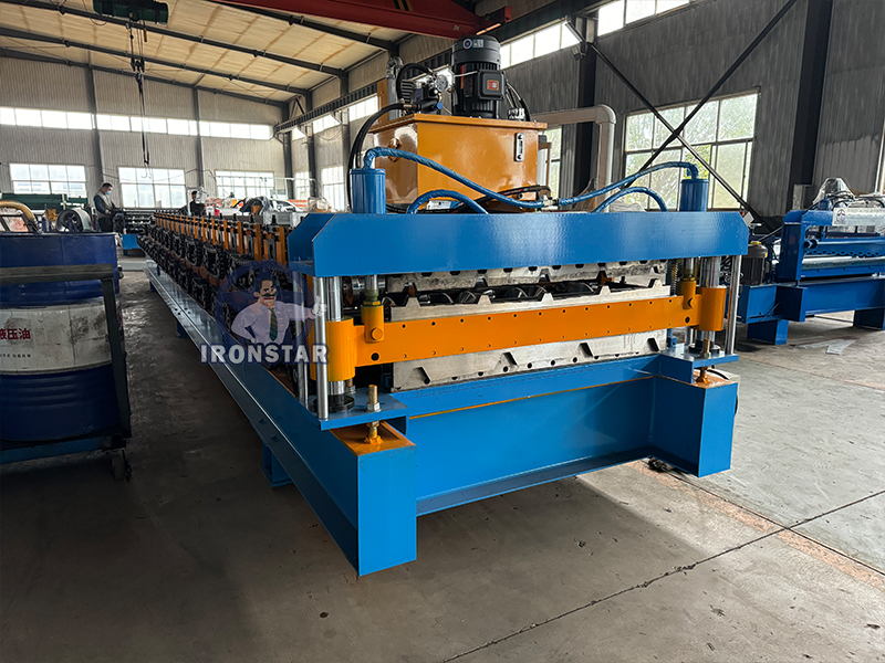 5 rib and 4 rib trapezoidal sheet double deck roll forming machine 3