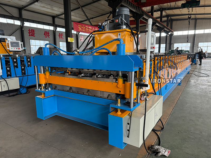 5 rib and 4 rib trapezoidal sheet double deck roll forming machine 4