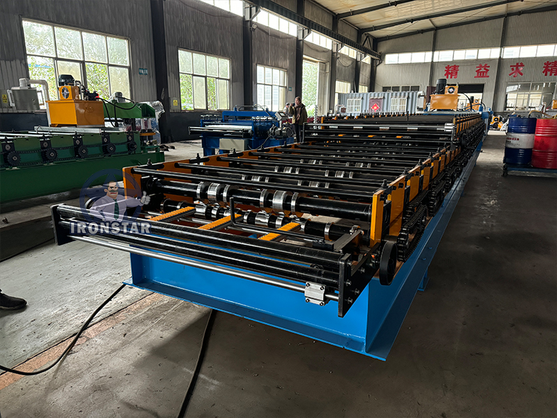 5 rib and 4 rib trapezoidal sheet double deck roll forming machine 7