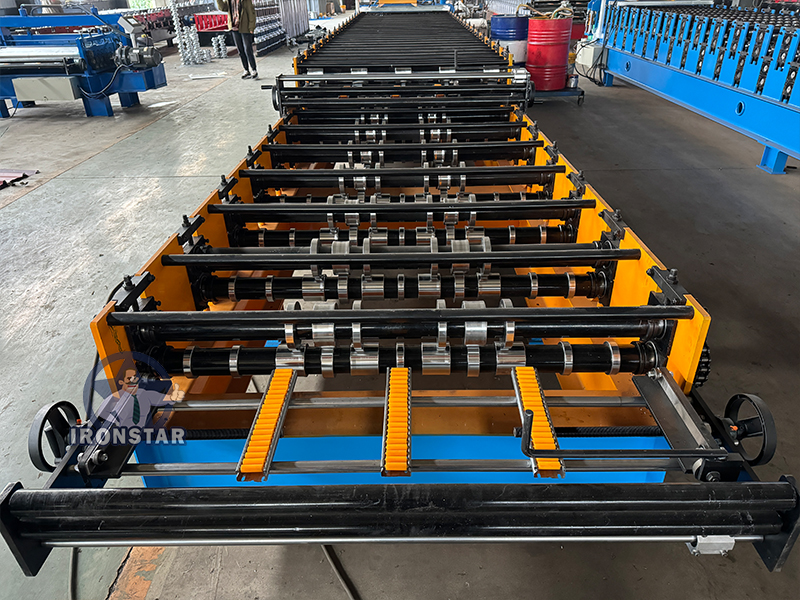 5 rib and 4 rib trapezoidal sheet double deck roll forming machine 8