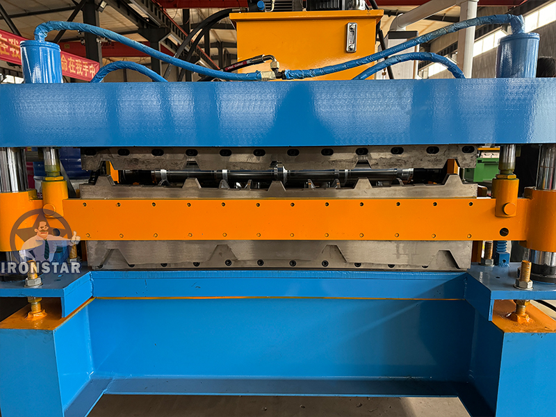 5 rib and 4 rib trapezoidal sheet double deck roll forming machine 9