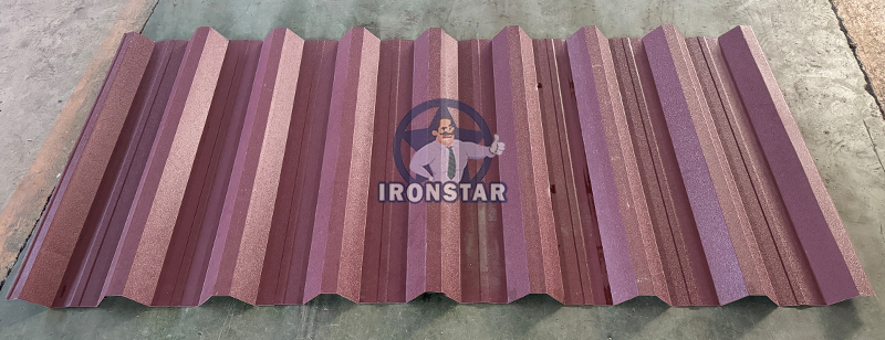 5 rib and 6 rib trapezoidal sheet double layer roll forming machine in Hungary 13