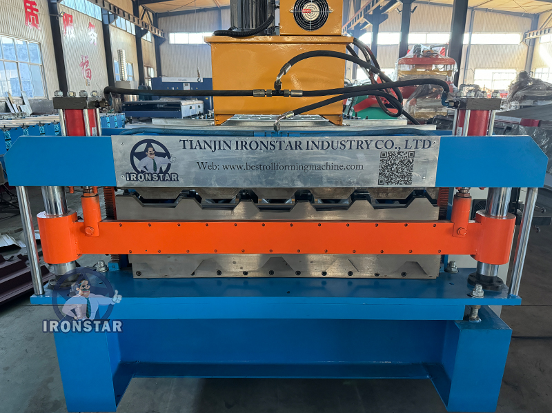 5 rib and 6 rib trapezoidal sheet double layer roll forming machine in Hungary 5