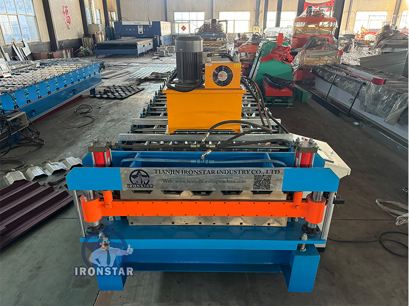 5 rib and 6 rib trapezoidal sheet double layer roll forming machine in Hungary 6