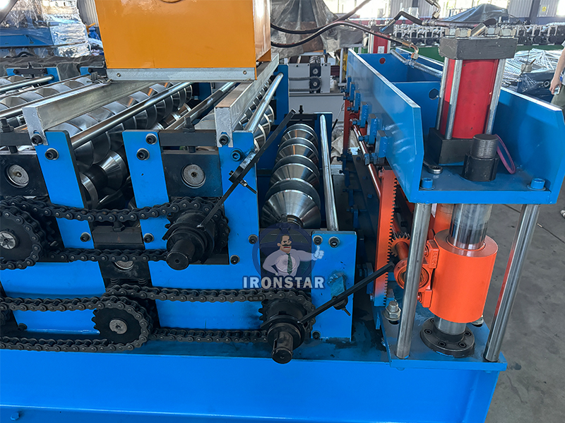 5 rib and 6 rib trapezoidal sheet double layer roll forming machine in Hungary 11