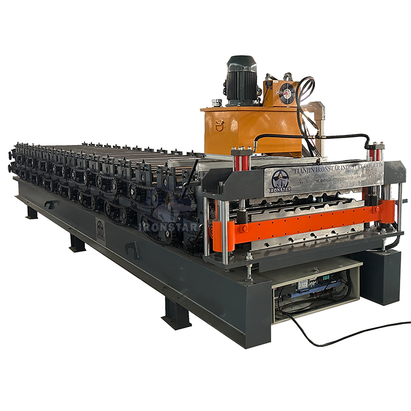 5 rib and 7 rib double deck 750 roof sheet roll forming machine for Malaysia 2