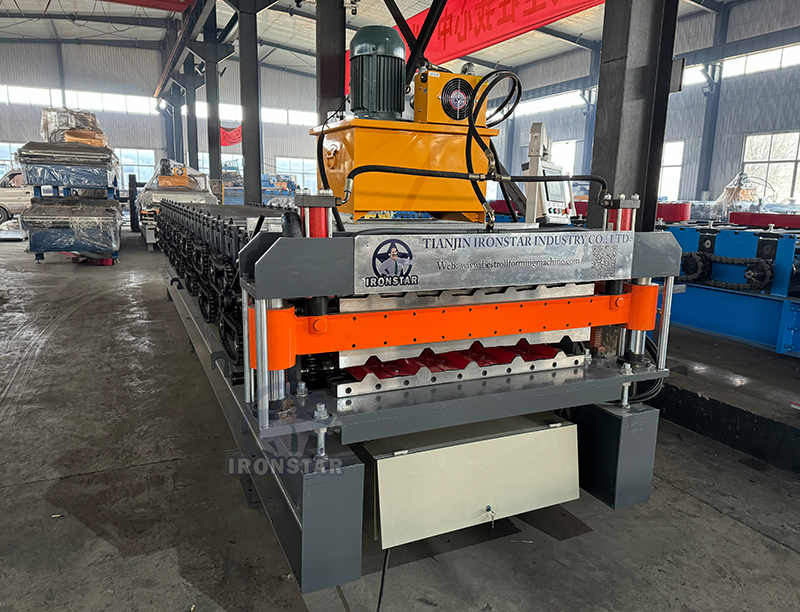5 rib and 7 rib double deck 750 roof sheet roll forming machine for Malaysia 4