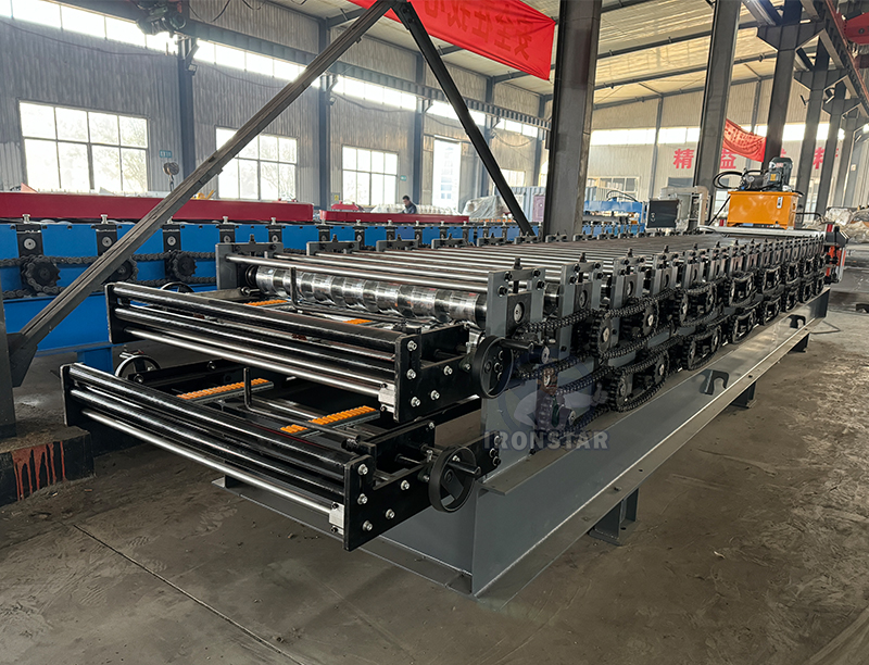 5 rib and 7 rib double deck 750 roof sheet roll forming machine for Malaysia 6