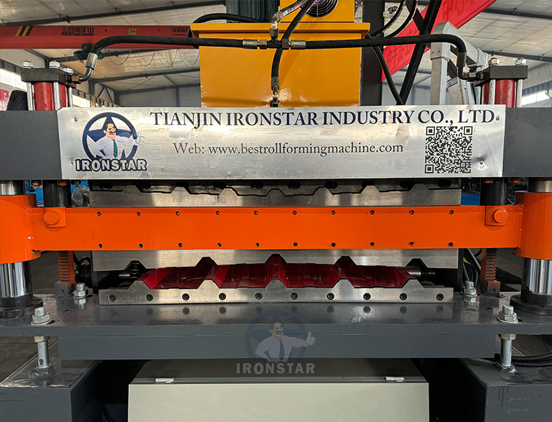 5 rib and 7 rib double deck 750 roof sheet roll forming machine for Malaysia 8