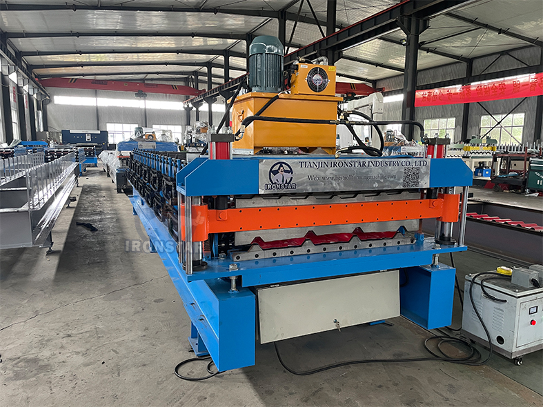 PBU and PBR double deck roll forming machine for America 5