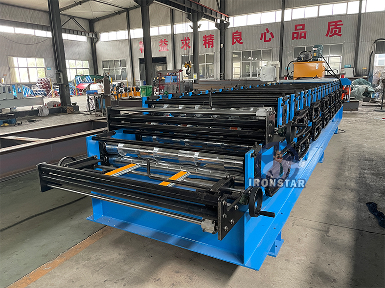 PBU and PBR double deck roll forming machine for America 9