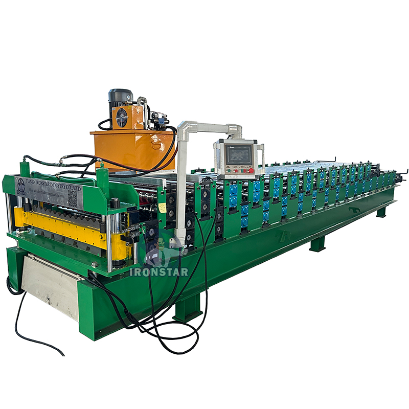 Trapezoidal and Corrugated Double Layer Roll Forming Machine – Flexible Roof Panel Production