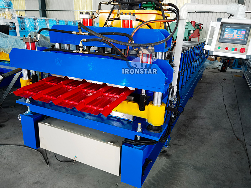 840 trapezoidal and 840 glazed tile double layer roll forming machine 4