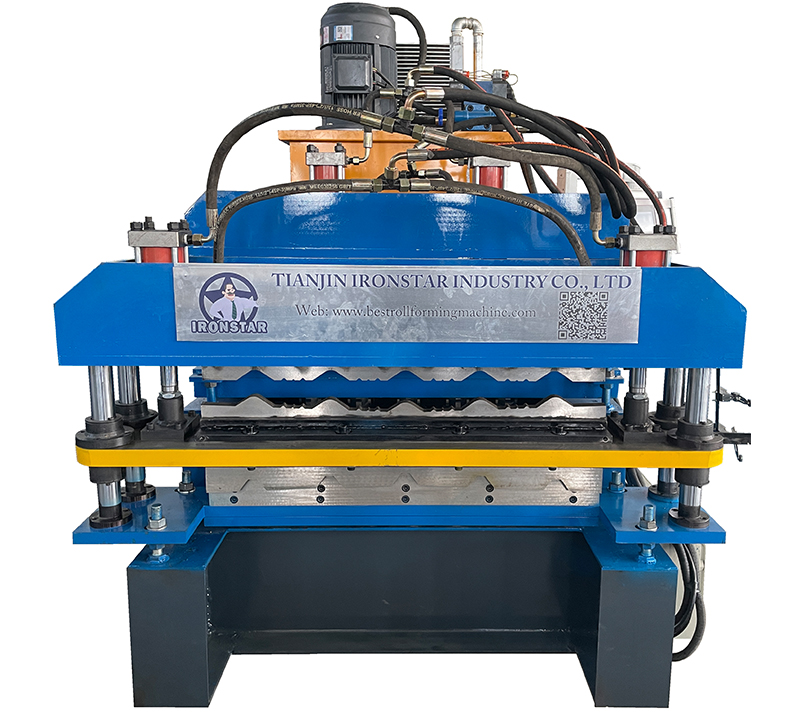 840 and 1000 glazed tile double layer roll forming machine for Africa 1