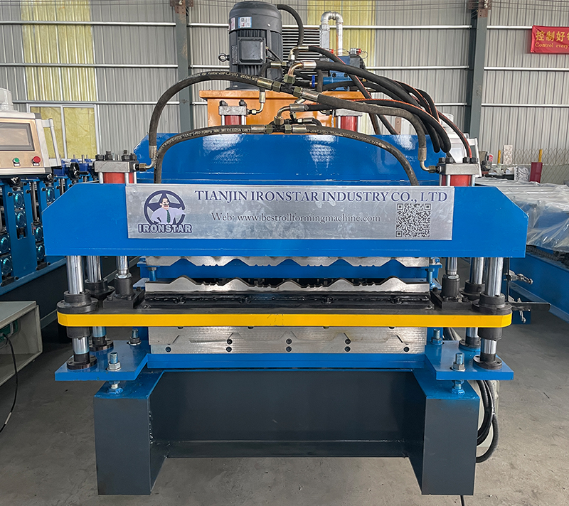 840 and 1000 glazed tile double layer roll forming machine for Africa 2